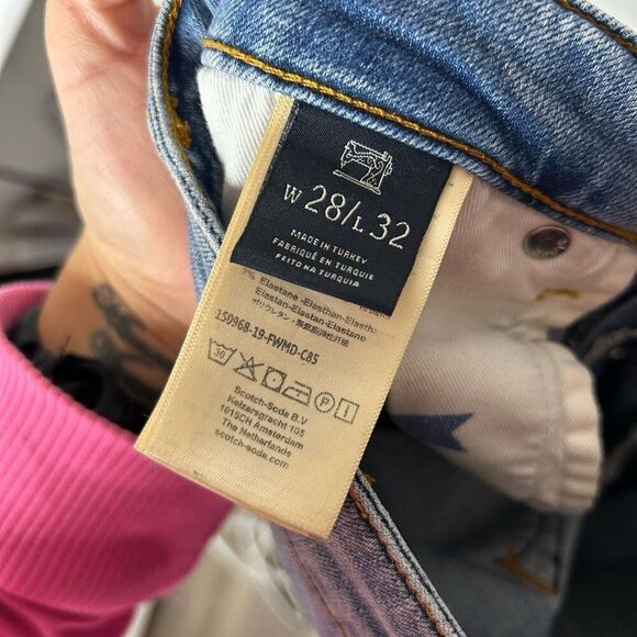 Scotch & Soda Essentials Ralston Slim Organic Cotton Men's Jeans Size 28x32 Aqua - Picture 12 of 16